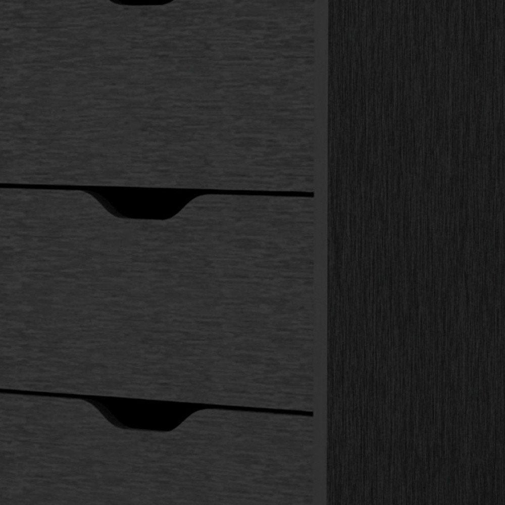 18" White Wood Five Drawer Dresser HomeRoots