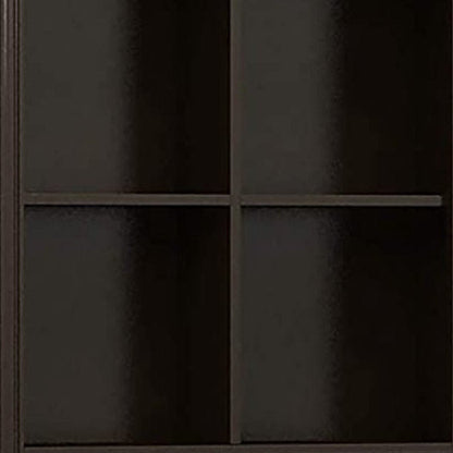 69" Espresso Wood Double Door Over-the-Toilet Storage HomeRoots