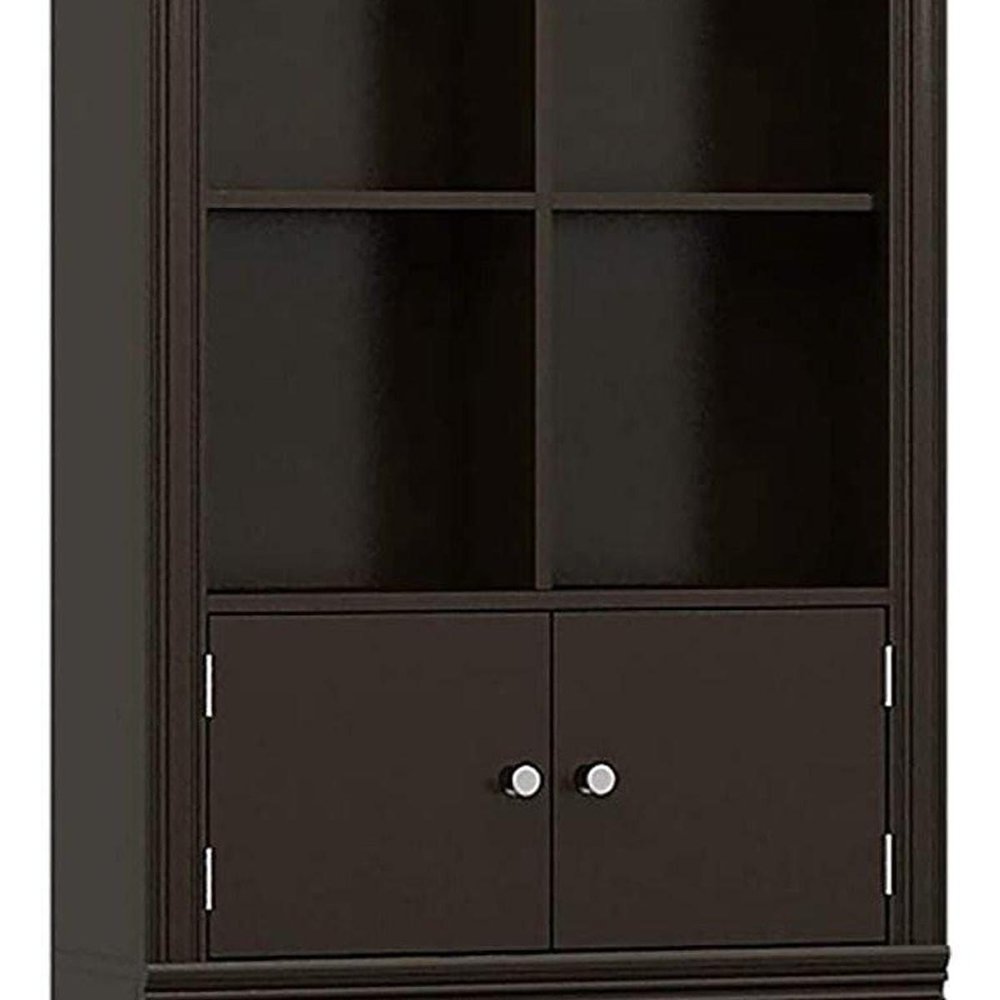69" Espresso Wood Double Door Over-the-Toilet Storage — view 11