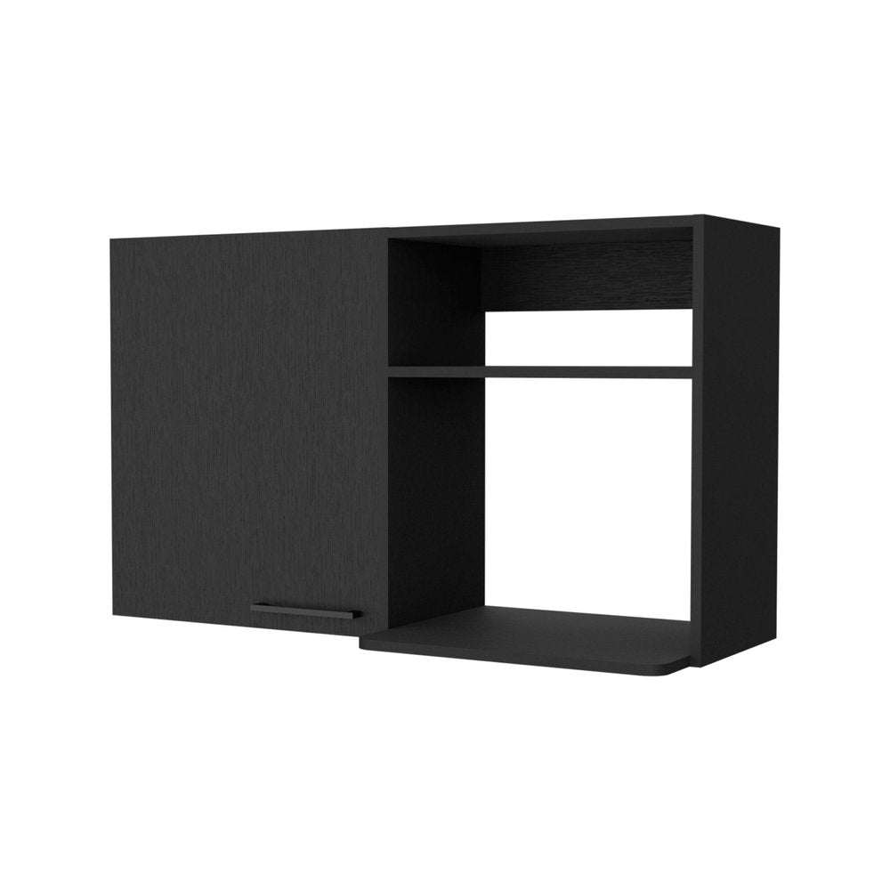 39" Black Accent Cabinet With Two Shelves — view 1