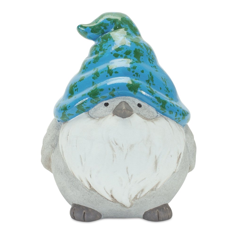 Set of Six Gray Terracotta Wildlife Gnomes HomeRoots