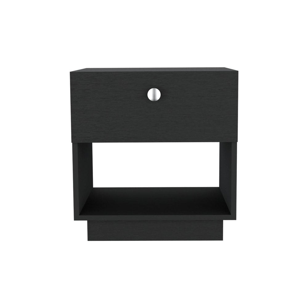 20" White Wood One Drawer Nightstand HomeRoots