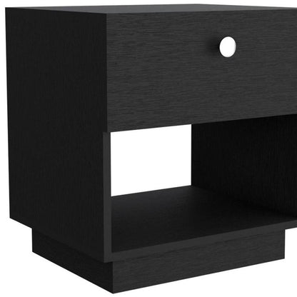 20" White Wood One Drawer Nightstand HomeRoots