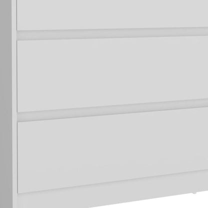 33" White Wood Three Drawer Dresser HomeRoots