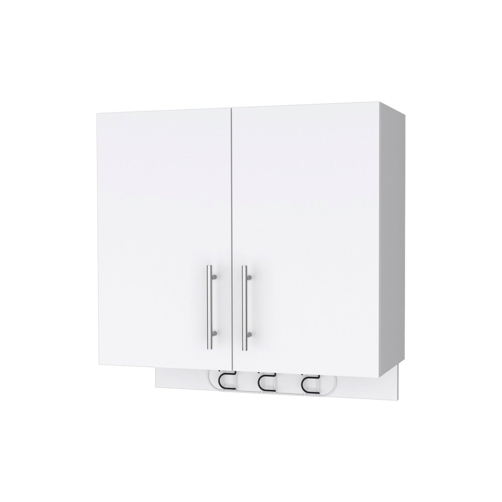 26" White Accent Cabinet With One Shelf — view 1