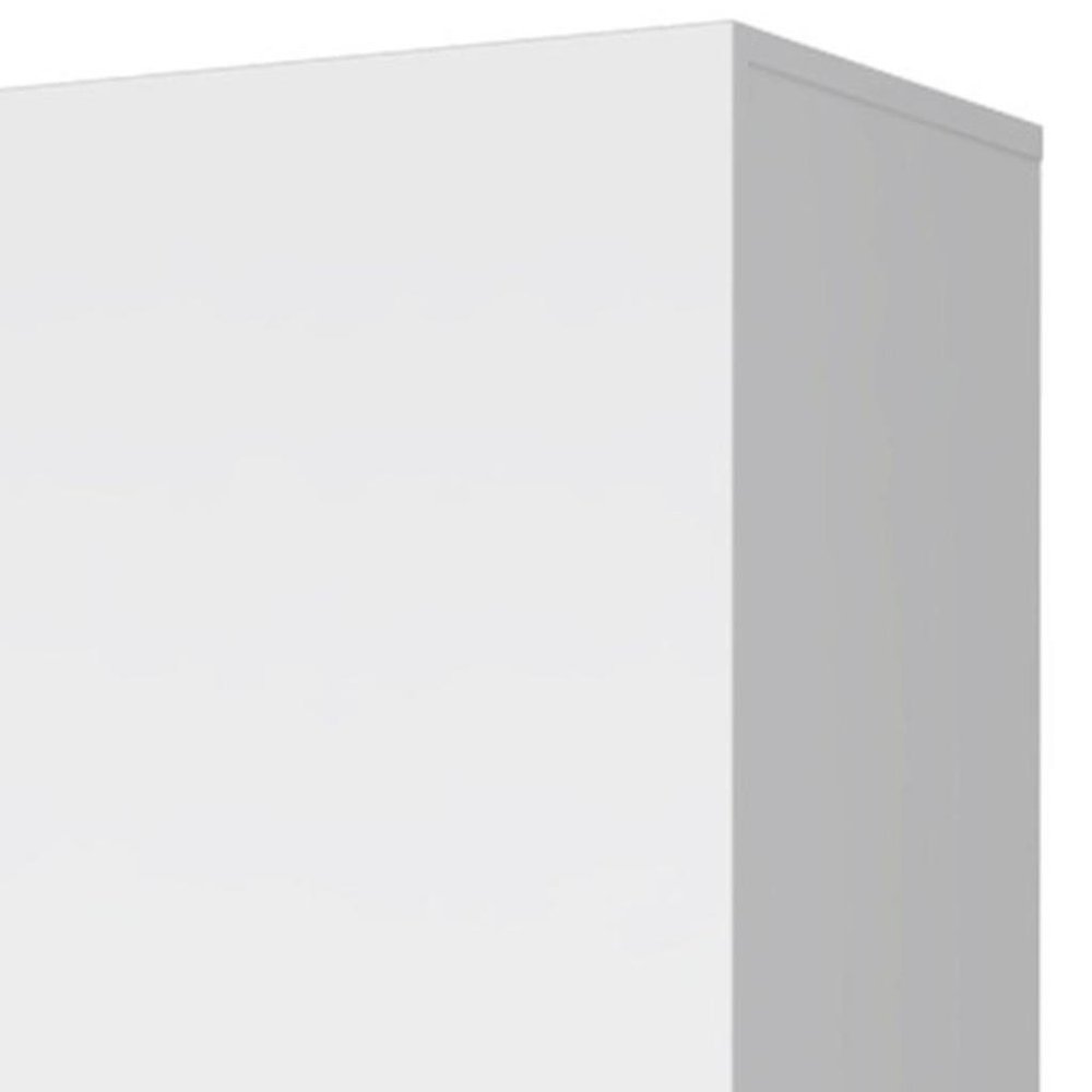 16" White Accent Cabinet With Four Shelves — view 6