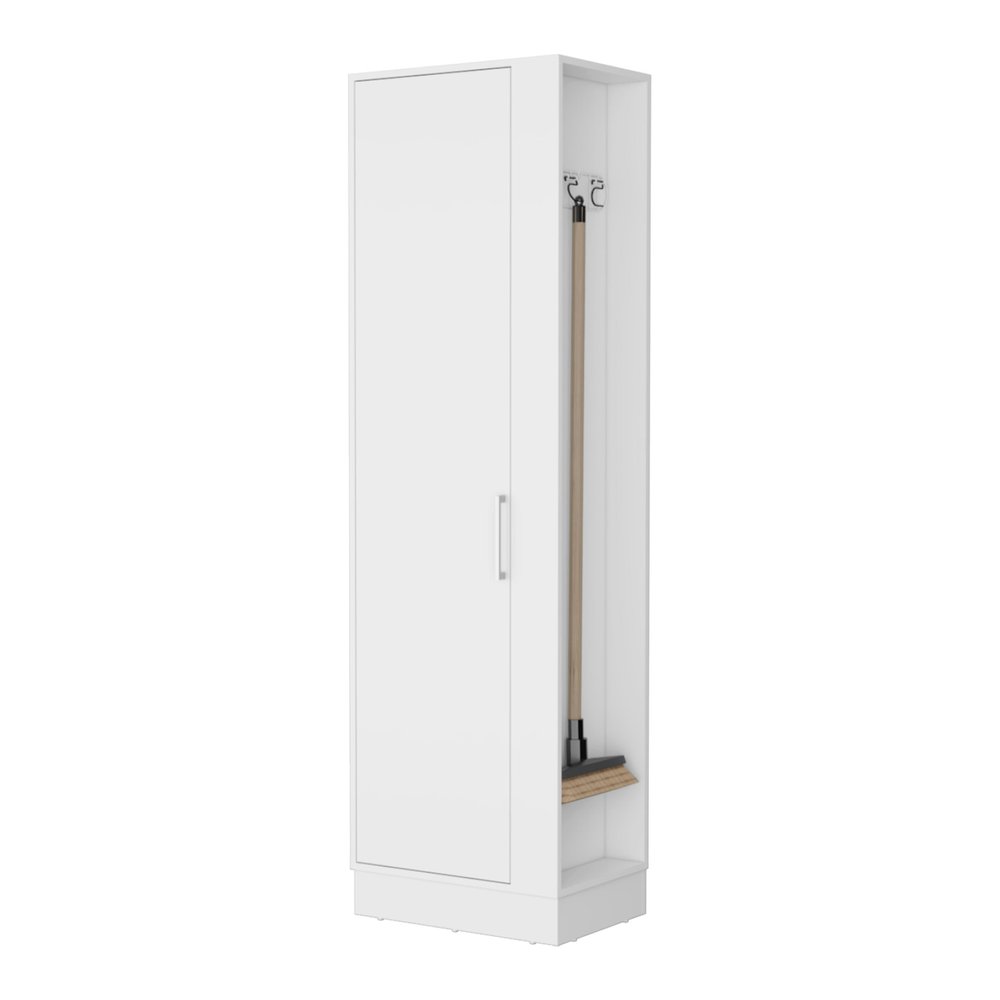 21" White Accent Cabinet With Six Shelves — view 3