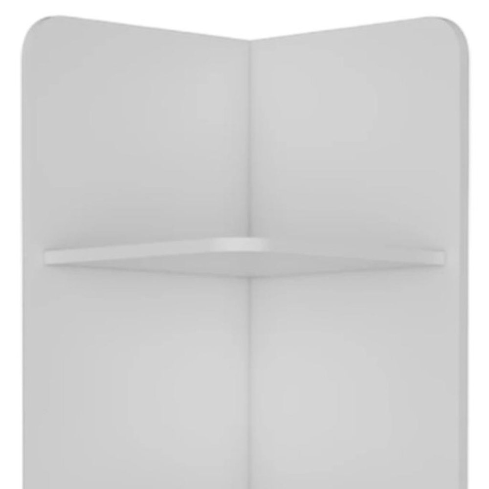 15" Black And White Accent Cabinet With Four Shelves — view 4