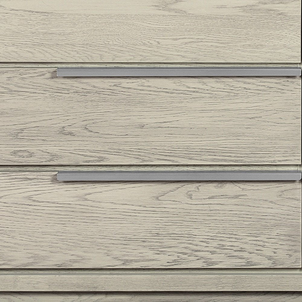 63" Gray Solid Wood Six Drawer Double Dresser — view 7