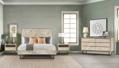 61" Natural Solid Wood Six Drawer Double Dresser HomeRoots