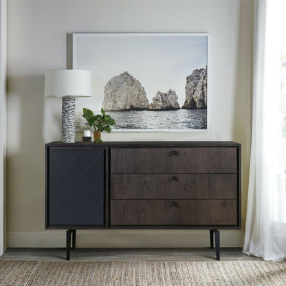 63" Gray Solid Wood Three Drawer Dresser HomeRoots