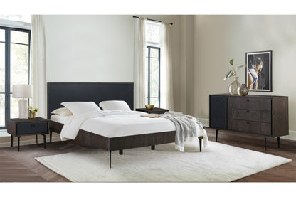63" Gray Solid Wood Three Drawer Dresser HomeRoots