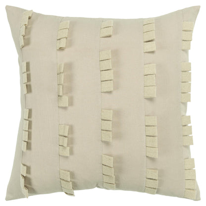 20" Ivory Cotton Pillow FurniFindUSA