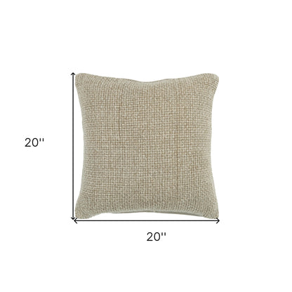 20" Natural Cotton Blend Pillow FurniFindUSA