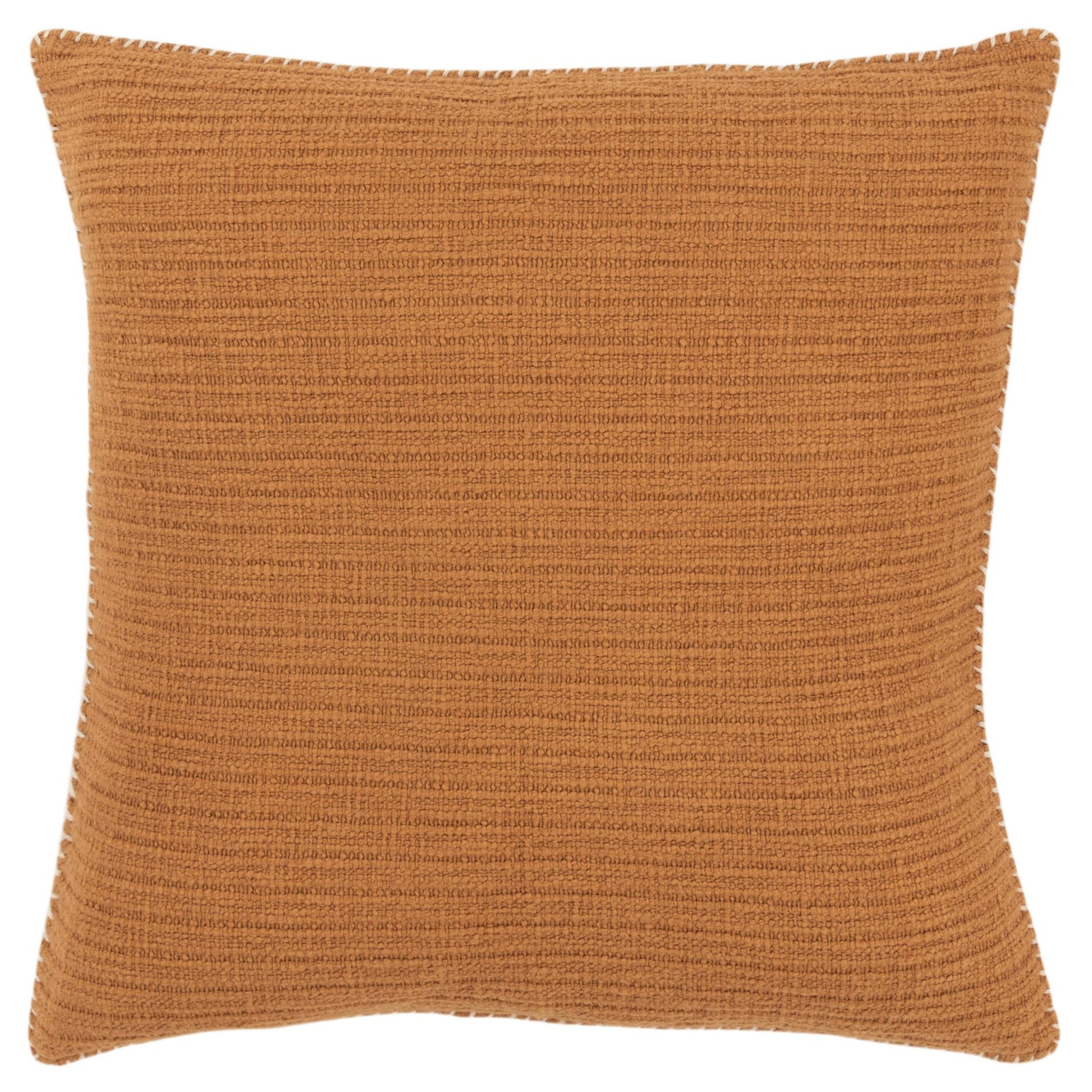 22" Pumpkin Striped Cotton Throw Pillow FurniFindUSA
