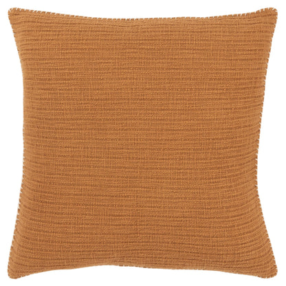 22" Pumpkin Striped Cotton Throw Pillow FurniFindUSA