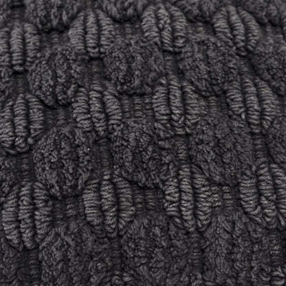 20" Charcoal Cotton Throw Pillow With Texture HomeRoots