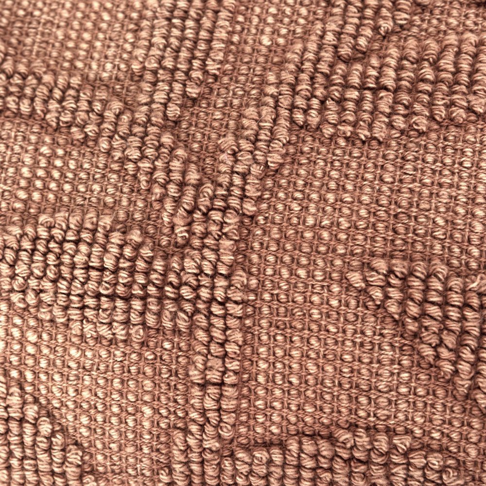 14" X 26" Terra Cotta Cotton Lumbar Throw Pillow With Texture — view 2