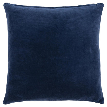 22" Blue Cotton Blend Throw Pillow FurniFindUSA
