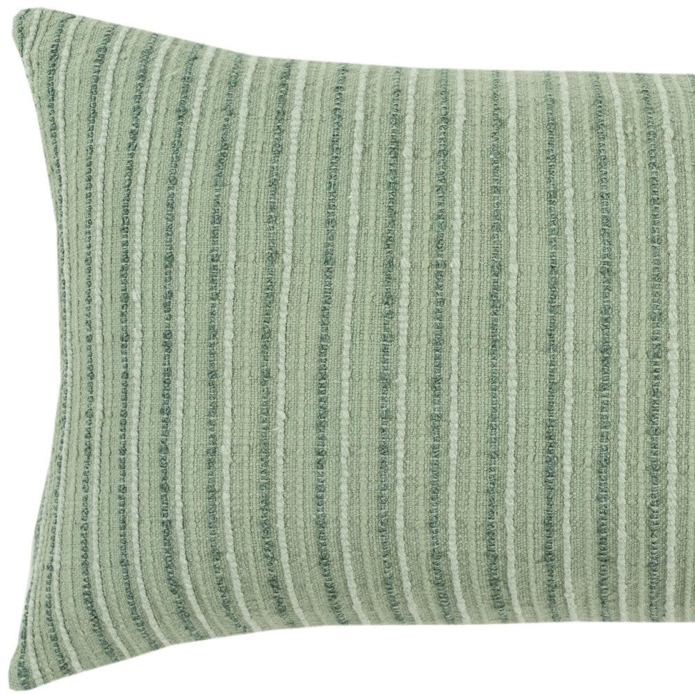 14" X 14" Green Cotton Blend Pillow FurniFindUSA