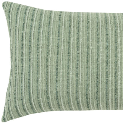 14" X 14" Green Cotton Blend Pillow FurniFindUSA