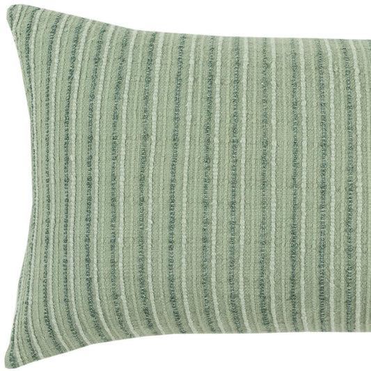 14" X 14" Green Cotton Blend Pillow FurniFindUSA