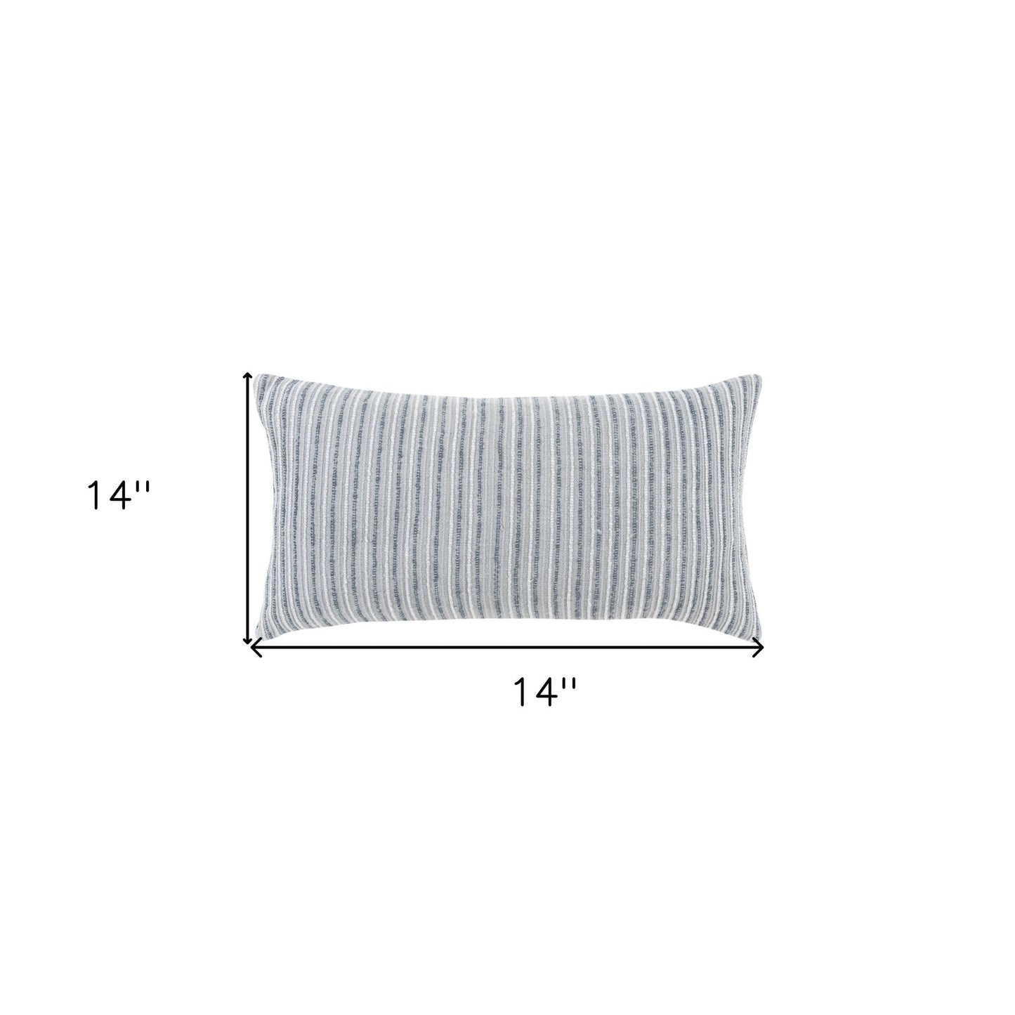 14" X 14" Gray Cotton Blend Pillow FurniFindUSA