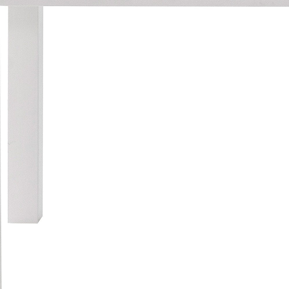 71" White Solid Wood Dining Table HomeRoots