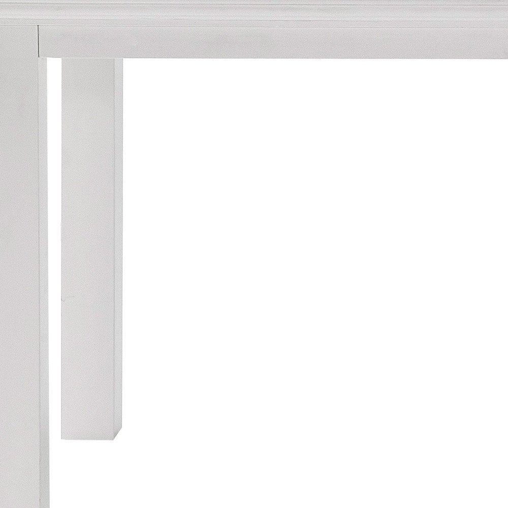 79" White Solid Wood Dining Table HomeRoots