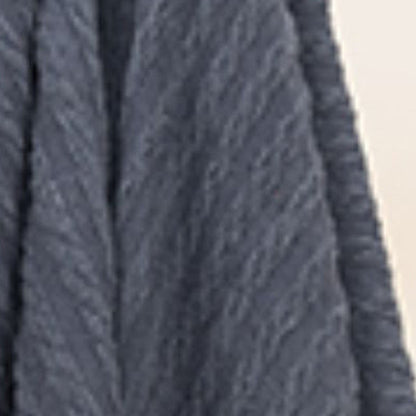 Blue Gray Knitted 100% Cotton Throw Blanket HomeRoots