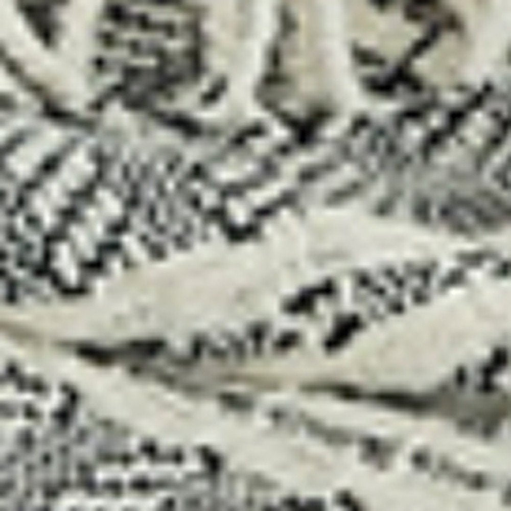 Black Woven 100% Cotton Throw Blanket HomeRoots