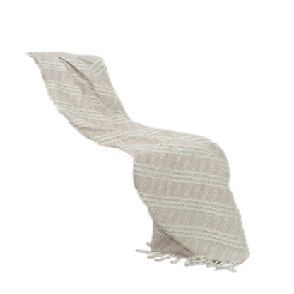 Blush Woven 100% Cotton Throw Blanket