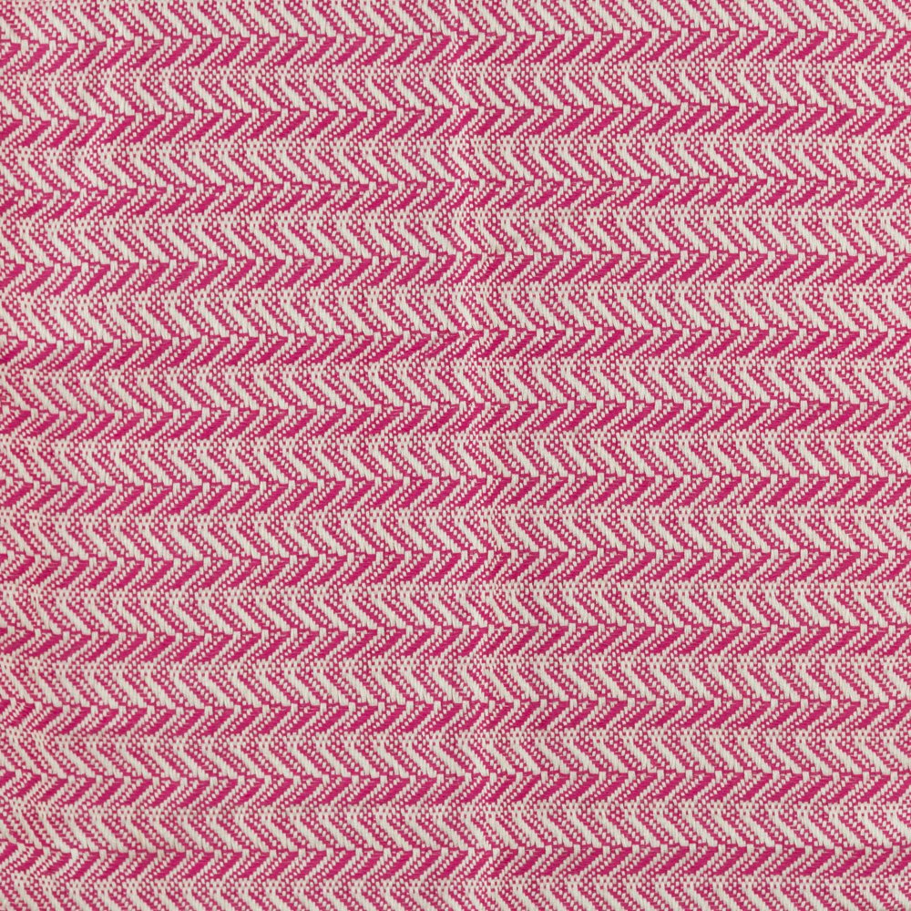50" X 60" Hot Pink Cotton Woven Chevron Throw Blanket with Fringe HomeRoots