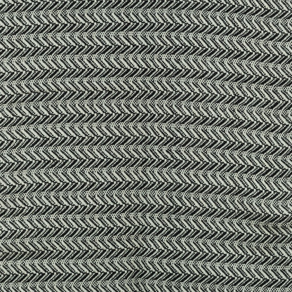 50" X 60" Black And Ivory Chevron Cotton Throw Blanket with Fringe HomeRoots