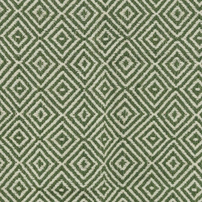 50" X 60" Green Cotton Woven Geometric Throw Blanket with Fringe HomeRoots