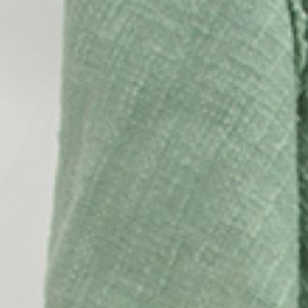 Green Woven 100% Woven Textured Cotton Throw Blanket HomeRoots