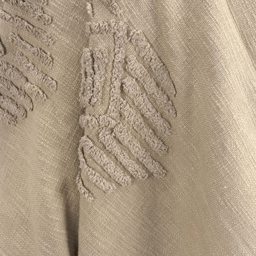 50" X 60" Brown Cotton Woven Ikat Throw Blanket with Tassels HomeRoots