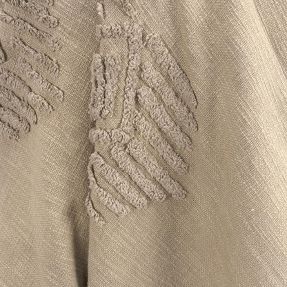 50" X 60" Brown Cotton Woven Ikat Throw Blanket with Tassels HomeRoots