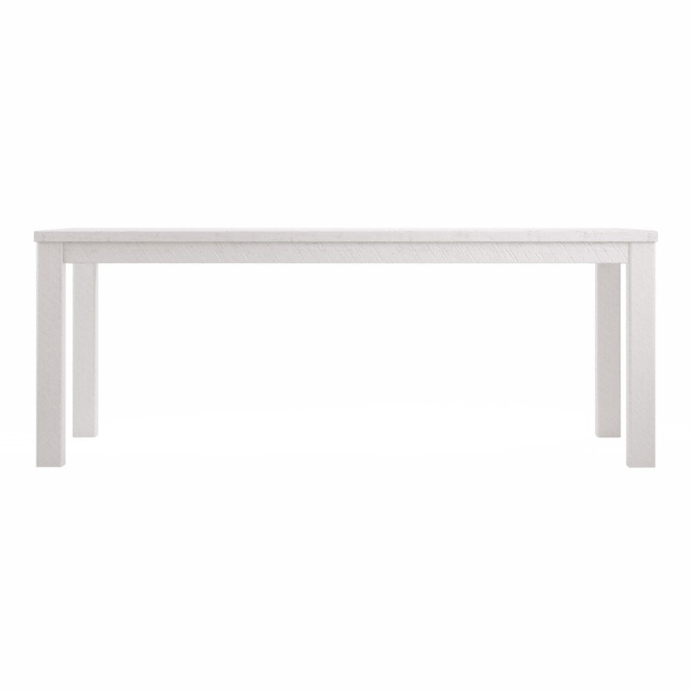 63" White Solid Wood Dining Table HomeRoots
