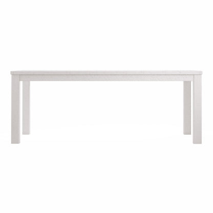63" White Solid Wood Dining Table HomeRoots