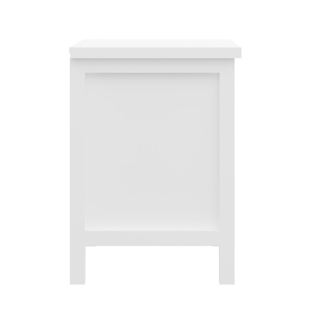 22" Solid Wood Two Drawer Nightstand HomeRoots