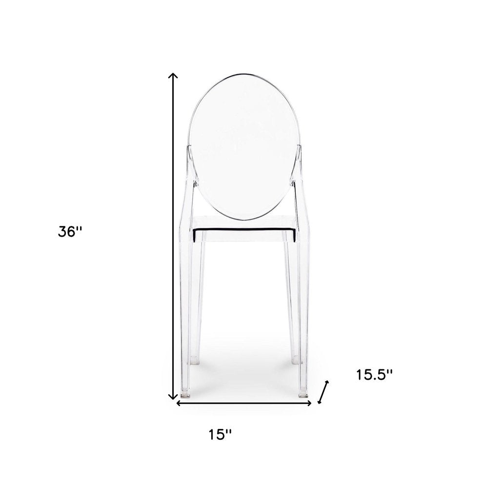 Clear Dining Side Chair HomeRoots