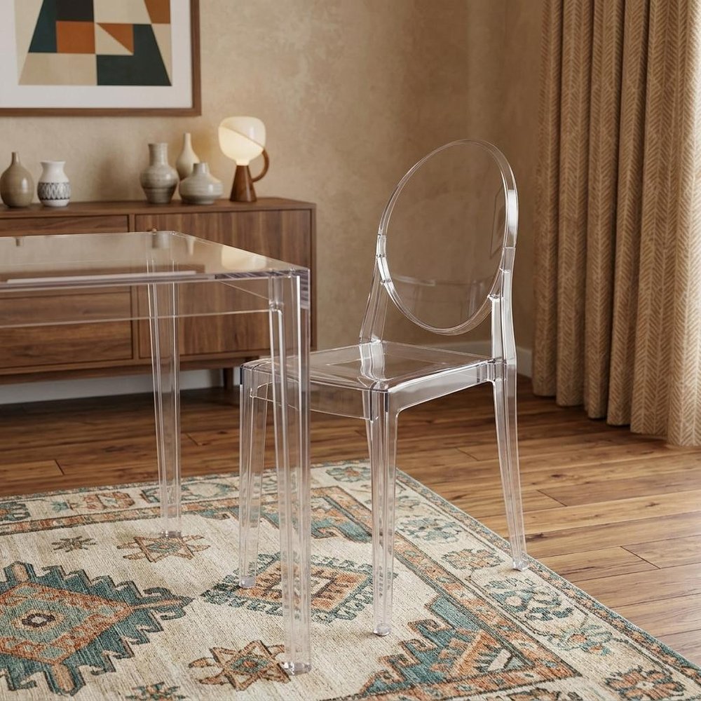 Clear Dining Side Chair HomeRoots