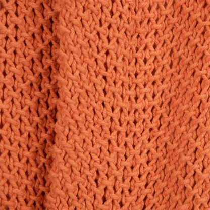 Orange Woven 100% Cotton Throw Blanket