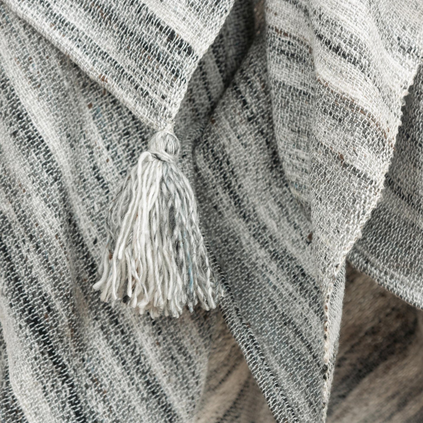 Gray Woven 100% Poly Pet Throw Blanket