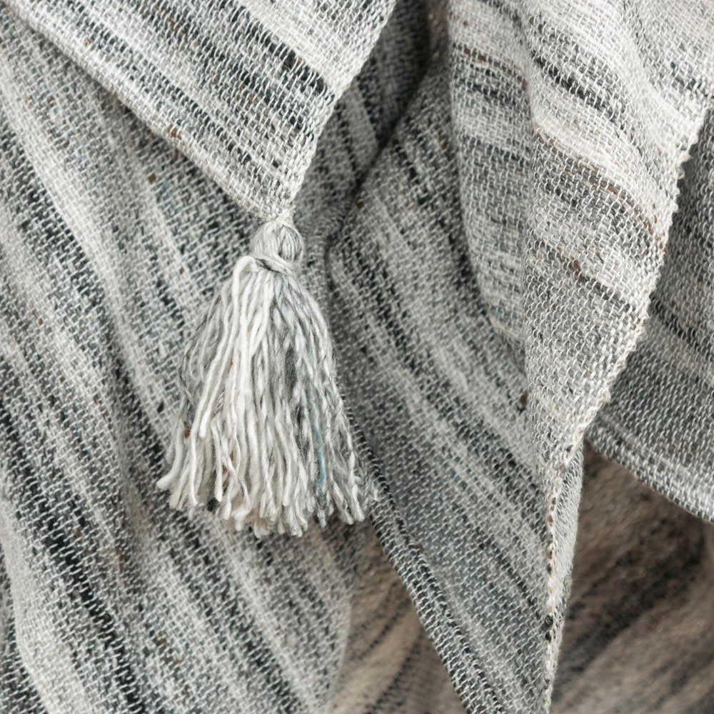 Gray Woven 100% Poly Pet Throw Blanket — view 2