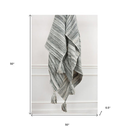 Gray Woven 100% Poly Pet Throw Blanket HomeRoots