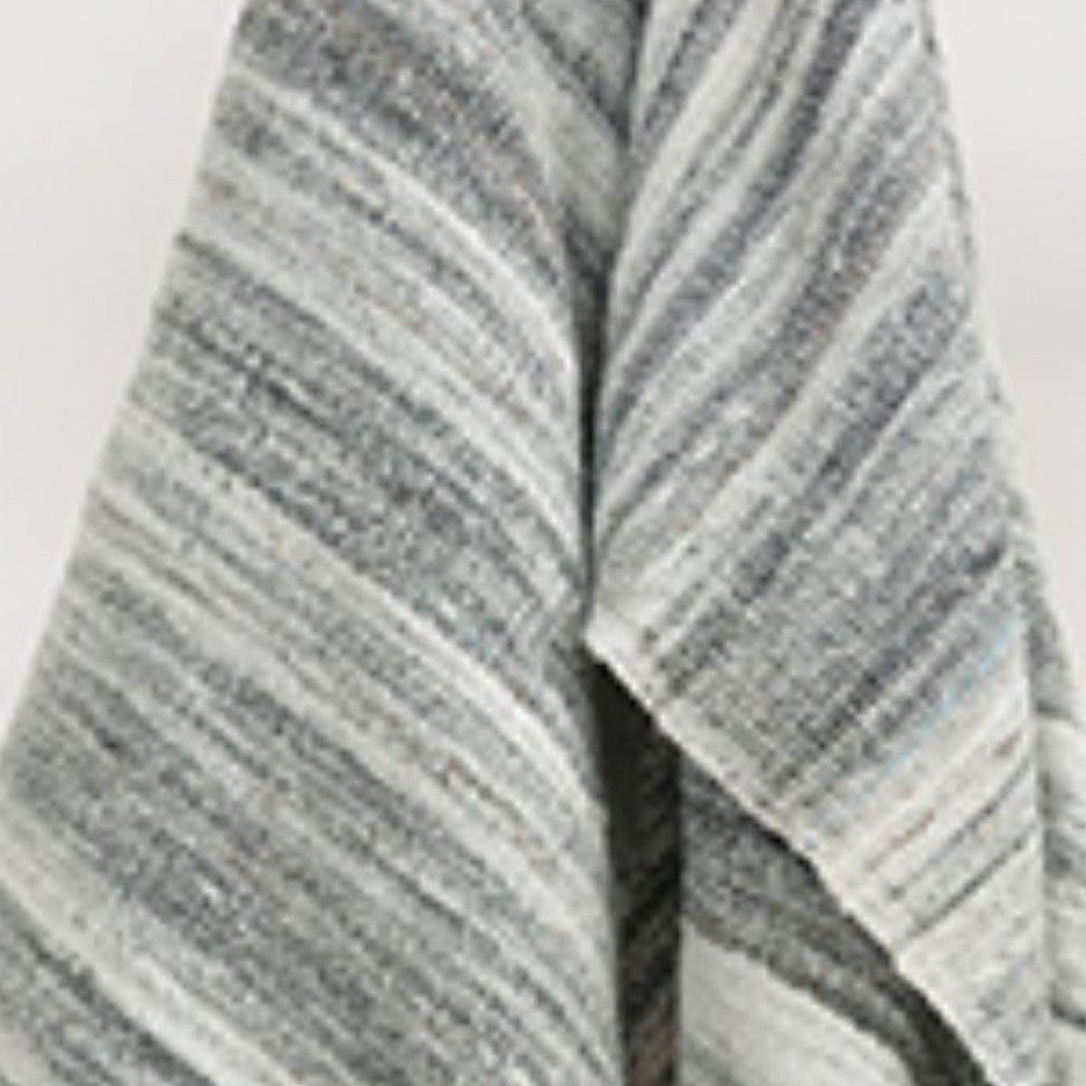 Gray Woven 100% Poly Pet Throw Blanket