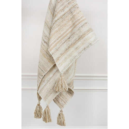 Beige Woven 100% Poly Pet Throw Blanket HomeRoots