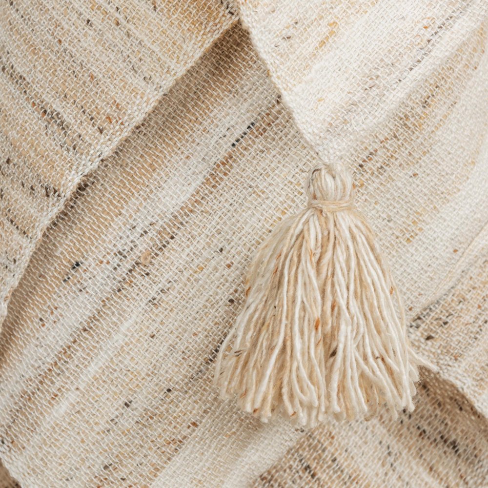 Beige Woven 100% Poly Pet Throw Blanket HomeRoots